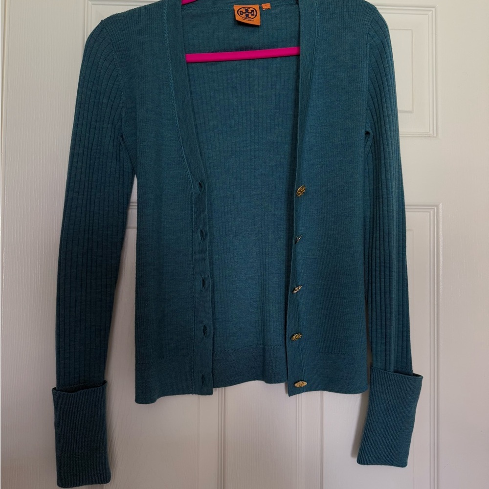 Tory Burch cardigan, like new Button-Up Women's Sweater